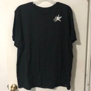Jordan Black T-shirt with jumpman on front and back. Mens 3xl